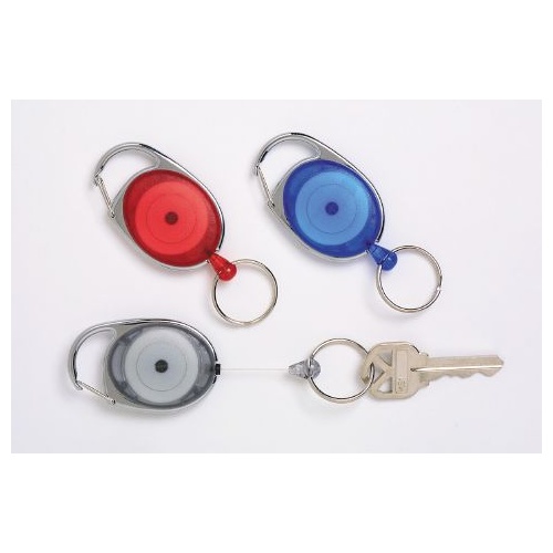 Snap Lock Retractable Key Holder Rexel Red 9806003