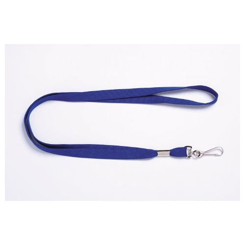 Lanyard Flat With Swivel Clip Blue pack 10 9805001 Rexel 
