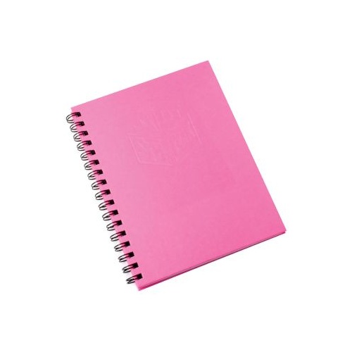 NoteBook A4 Spiral Hard Cover 200 page Pink Spirax 512 - pack 5 #56512P