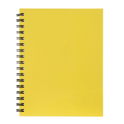 Notebook 225x175mm Hardcover 100 Leaf Yellow Pack 5 Spirax 511 56511Y