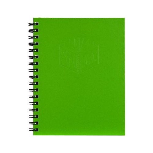 Notebook 225x175mm Hardcover 100 Leaf Green Pack 5 Spirax 511 56511G