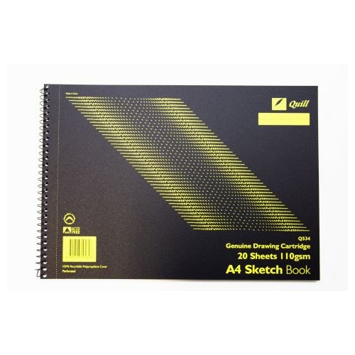 Sketch Book Quill A4 Q534 10534 - PACK 10 