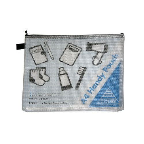 Handy Pouch A4 Zippered C641A Colby Black 275x350mm C641A4BLACK