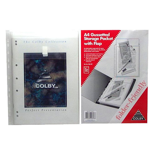 Binder Wallet A4 Document holder Pocket Velcro Closure Expandable Gusseted 30mm Colby 286-GPF