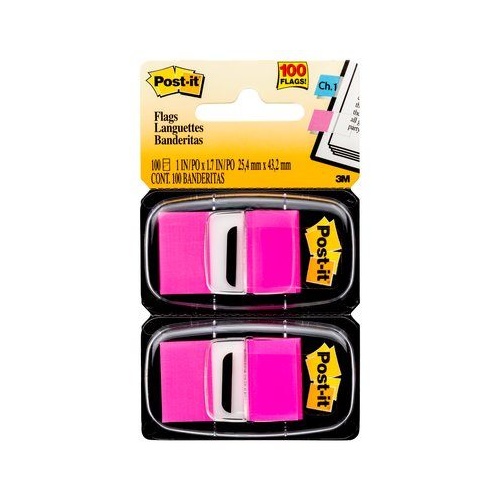 Flags Post it 680-BP2 Pink 25x43mm 2 pack 3M ID 70071205952 Bright 