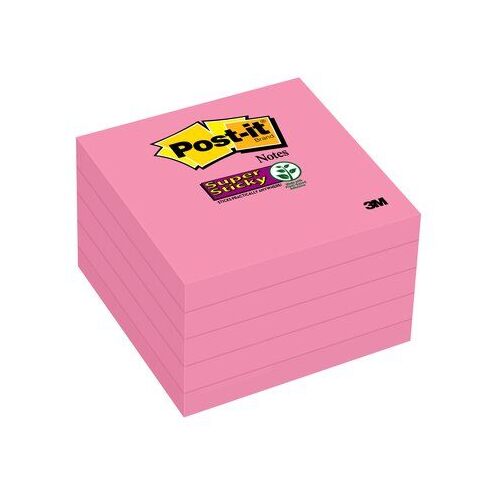 Post It Note  76x 76 654-5SSNP cube Pink notes pads Recycled 70005263556