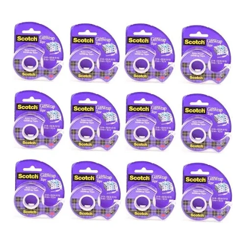 Tape Giftwrap 19mm x 16.5m Dispenser 3M Scotch 15 Box 12 #70005155646 70000048022