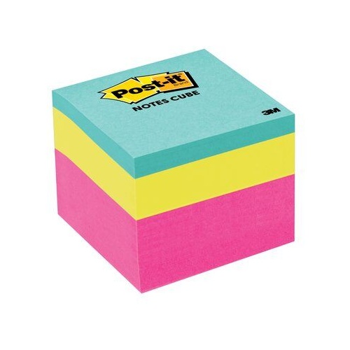 Post It Note  51x51mm Cube 2051-FLT Brights mini memo cubes 400 little post-it notes AB010574023