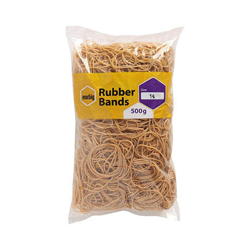 Rubber Bands # 18 bag 500gram Marbig 94518500