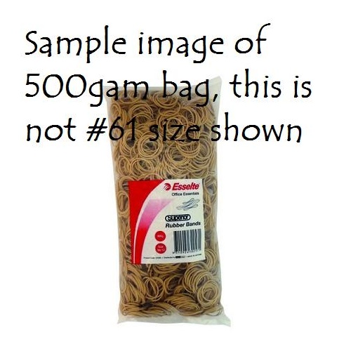 Rubber Bands # 61 bag 500gram 37844