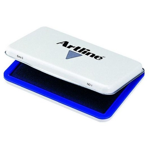 Stamp Pads Felt 67x106mm Artline Blue Size No 1 Water based ink 12-203