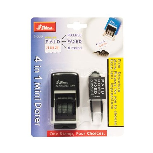 Stamper Dater Mini Date Self Inking S303