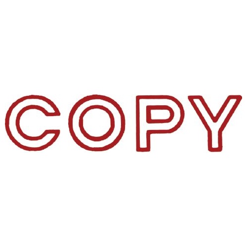 Stamp Pre-inked COPY Red Shiny SEN0022 