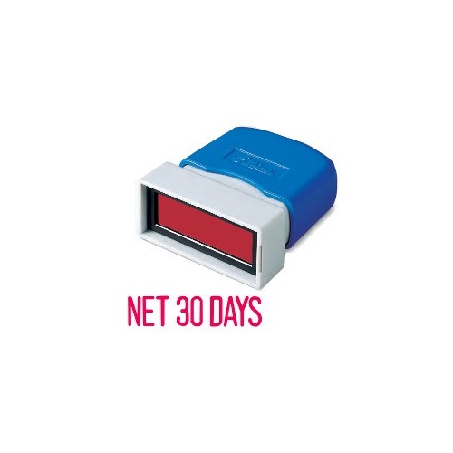 Stamp Pre-inked Net 30 Days Red SEN151 self inking stampers