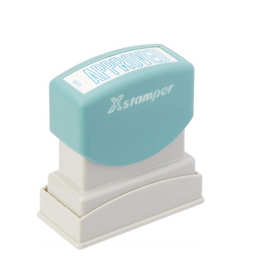 Stamp Pre-inked APPROVED Blue Xstamper 1008