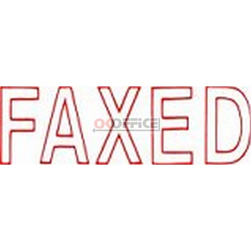 Stamp Pre-inked FAXED in Red Xstamper 1346 - each 