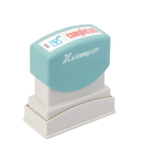 Stamp Pre-inked COMPLETED 2 colour with Icon Xstamper 2026 #5020260