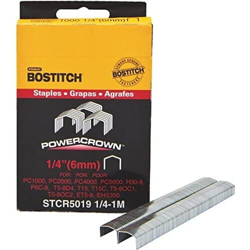 Staples Bostitch STCR5019  6mm 1/4 box 1000 T15C T68 staples T15 P6C-8 P6C-8P