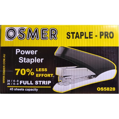Stapler 45 sheet Osmer Power Stapler Pro Takes 24/6 And 26/6 26/8 OS5823