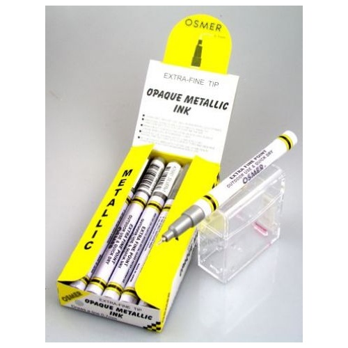 Paint Marker Osmer Metallic Ink Silver Extra Fine Box 12 2660