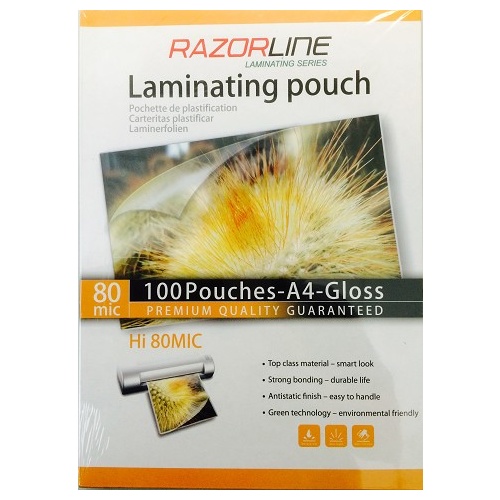 Laminating Pouch A4 80 Micron Deli Box 100 10408010 10650287