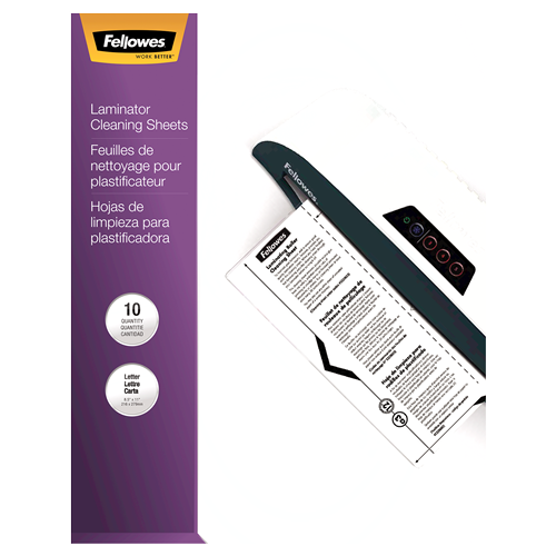 Laminator Cleaning Sheets Fellowes 53206 - pack 10 