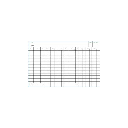 8x5 Double ledger cards White Zions 58UW - pack 100 