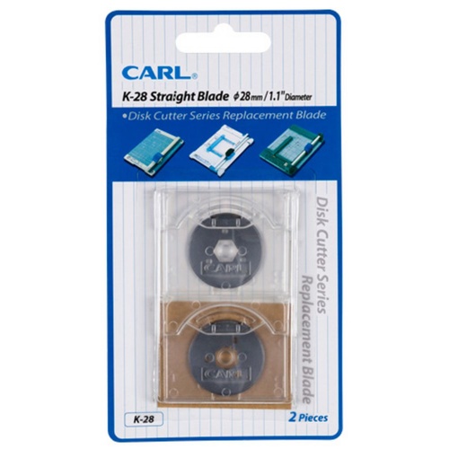 Carl Cutting Blade K28 Trimmer round blade for DC200 DC210 DC230 DC250 - card of 2 799002