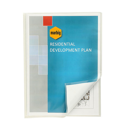 Flic Files A4 Marbig 20 Pocket With Insert Cover #22006 FLIC FILE 