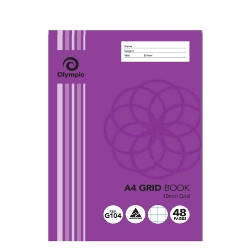 Grid Book 10mm A4 48 Page Olympic Pack 20 #197731 G104 100697562