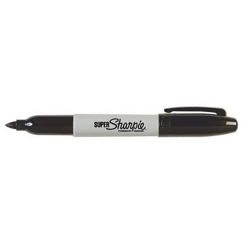 Marker Sharpie Perm Super 1.5mm Black S33001 - box 12 