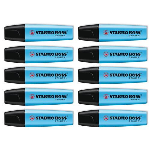 Highlighter Stabilo Boss Original Blue Box 10 70/31