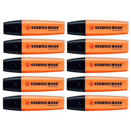 Highlighter Stabilo Boss Original Orange Box 10