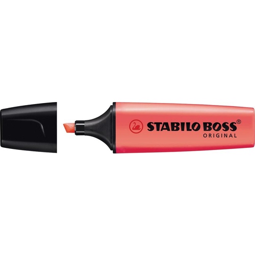 Highlighter Stabilo Boss Original Red Box 10 0071324 