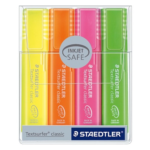 Highlighter Staedtler Textsurfer Wallet 4 Rainbow Assorted 364 P WP4