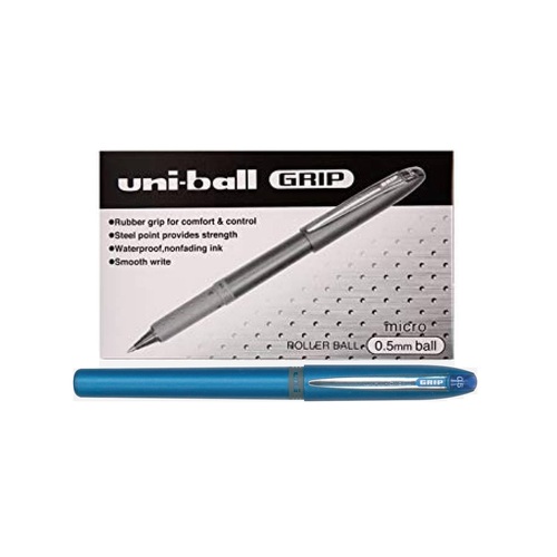Pens Uniball UB245 Grip Micro 0.5mm Blue Box 12 UB245BL