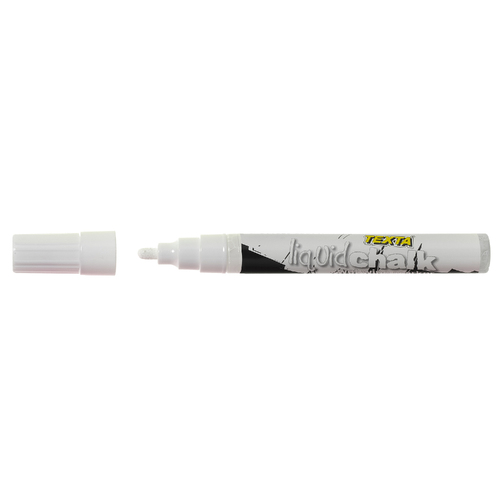 Liquid Chalk Marker Texta Wet Wipe 4.5mm White Card of 1 #0388140