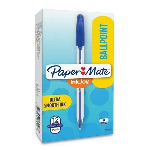 Pen Inkjoy  50 1.0mm Capped Blue Box 12 50ST
