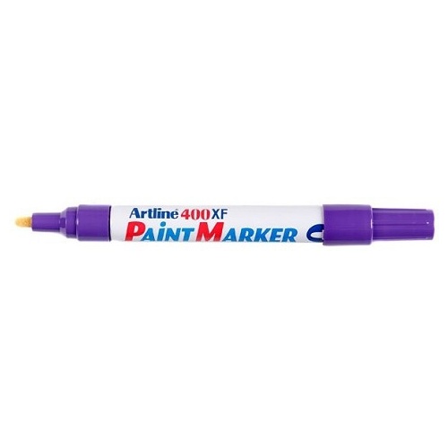 Paint Marker 2.3mm Line Artline 400 Bullet Point Purple Box 12 400XF #140006