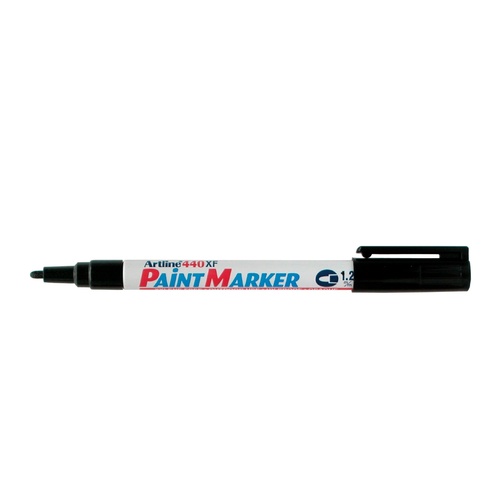 Paint Marker 1.2mm Line Artline 440 Black Box 12 Bullet Point #144001 