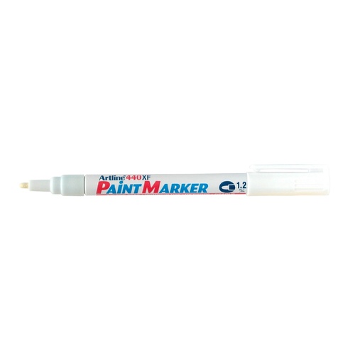 Paint Marker 1.2mm Line Artline 440 White Box 12