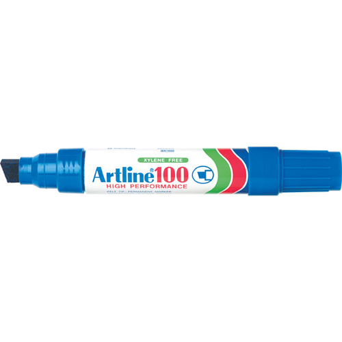 Marker Artline 100 Broad Tip Blue box 6 Australia