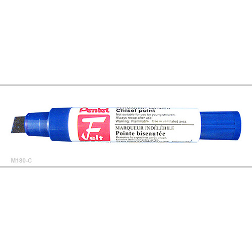 Markers Pentel M180C Jumbo Perm Chisel Point Blue Single