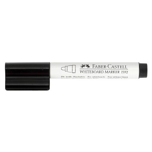 Whiteboard Marker Faber 1592 Black Pack 10 Connector Bullet Tips