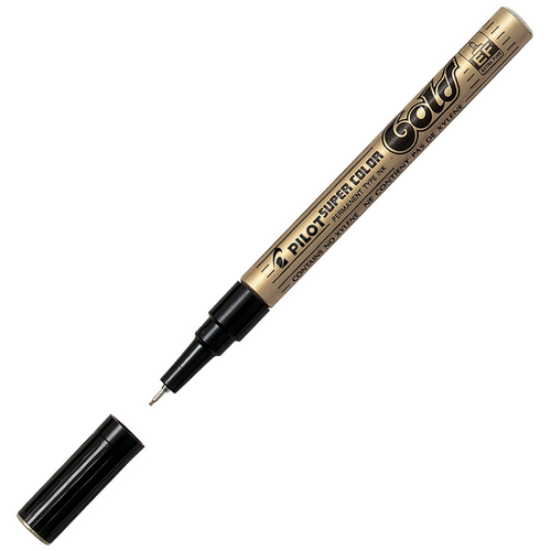Marker Pilot SCGEF Extra Fine Gold Box 12 #606211 Pilot - Tip Diameter: 1.0mm Stroke Width: 0.5mm