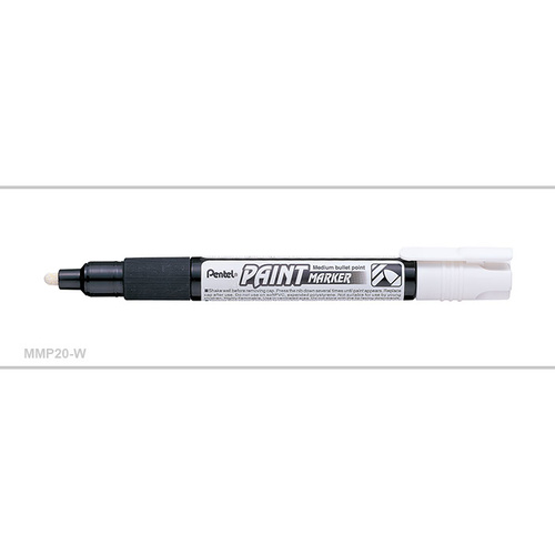 Paint Marker 3.0mm Pentel White Box 12 MMP20W