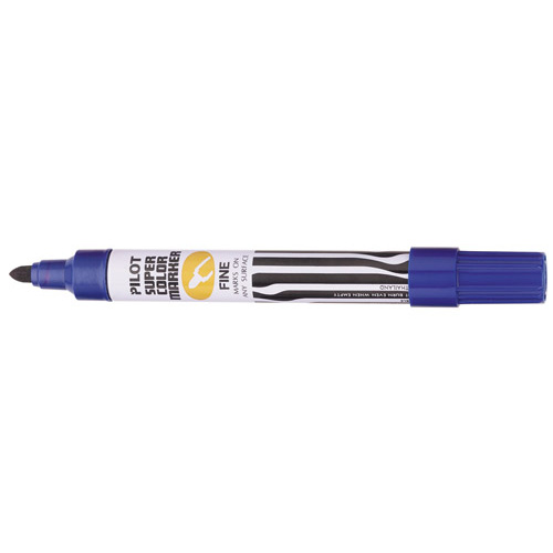 Pilot Marker Fine Bullet Tip Permanent SCF Blue 619102 - box 12 