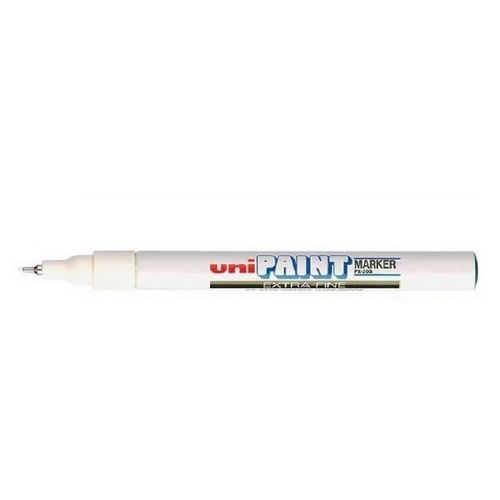 Paint Marker Uni PX203 White Box 12 Ultra Fine Bullet Tip - 0.8mm approx. PX203WH
