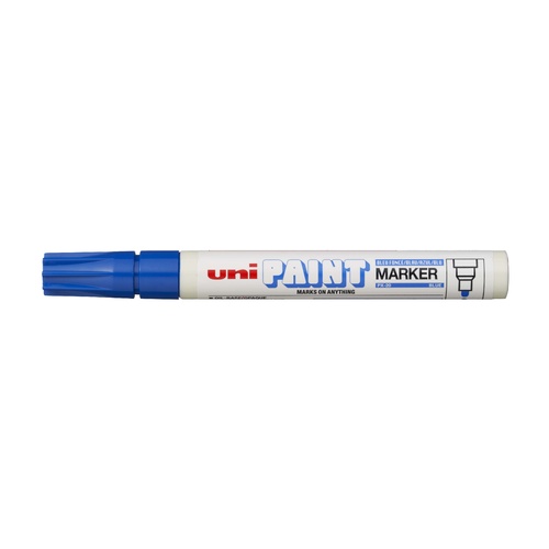 Paint Marker Uni PX20 Blue Box 12 PX20BL Medium Bullet Tip line - 2.8mm approx.