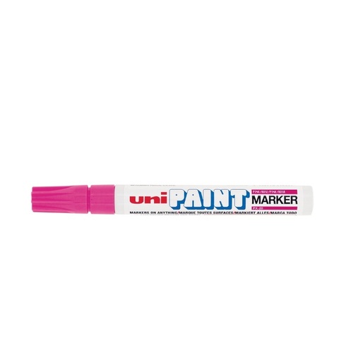 Paint Marker Uni PX20 Pink Box 12 PX20P Medium Bullet Tip line - 2.8mm approx.